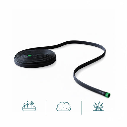 Flat Drip Hose for Hedges and Beds, Water-Saving
