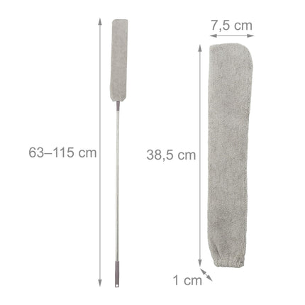 Aspirator cu arc plat cu maner telescopic