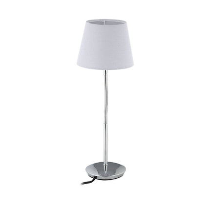 Lampă de masă flexibilă cu abajur din material textil