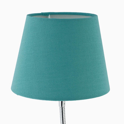 Lampă de masă flexibilă cu abajur din material textil