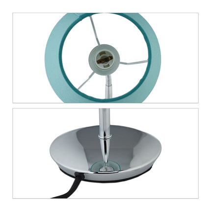 Lampă de masă flexibilă cu abajur din material textil