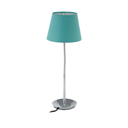 Lampă de masă flexibilă cu abajur din material textil