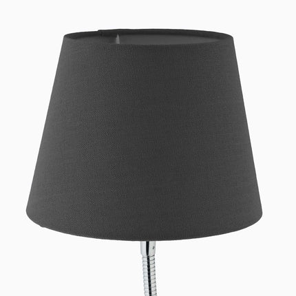 Lampă de masă flexibilă cu abajur din material textil