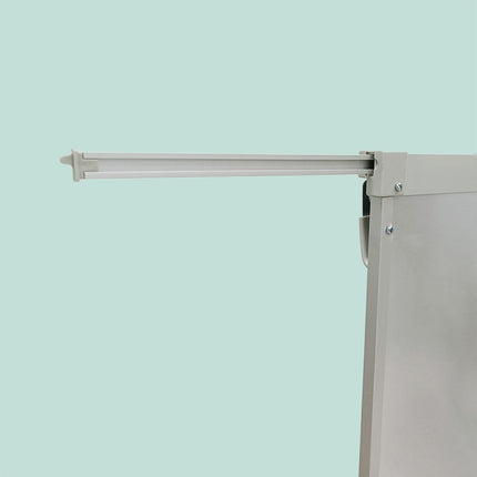 Tablă albă tip flipchart, 100x70 cm, mobilă cu brațe laterale