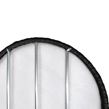 Tavă plutitoare pentru piscină, neagră, 80 cm – Ratan rezistent la intemperii