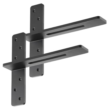 Floating Shelf Brackets, T-Shape, 2 Pack, 200 lb