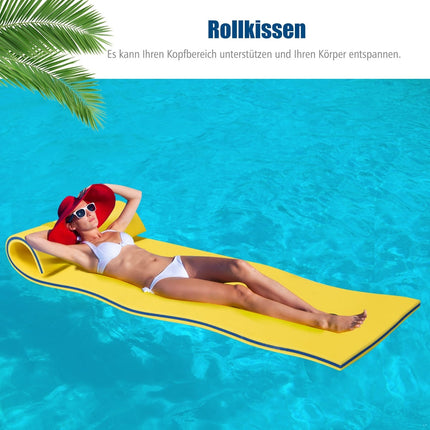 Saltea plutitoare pentru apă – 210 x 66 cm, capacitate 60 kg, spumă XPE