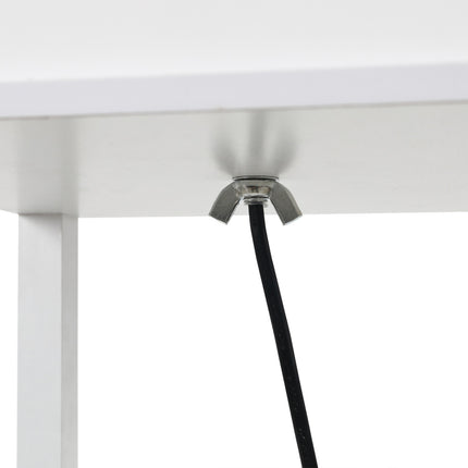 Lampă de podea Lampă de podea elegantă cu 3 rafturi, E27 Până la 40W, Pentru Sufragerie/Domitor, E1-Mdf & Acrilic, Alb, 26X26X160Cm