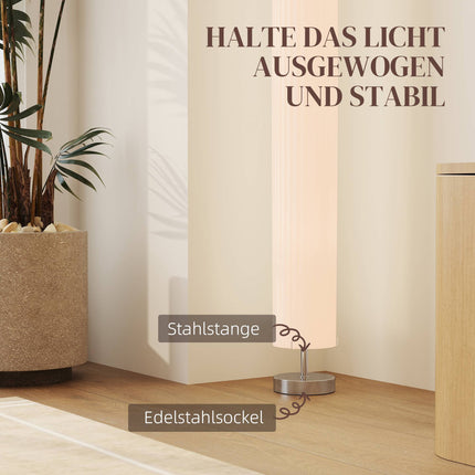 Lampă de podea, oțel inoxidabil, soclu E27, 120 cm