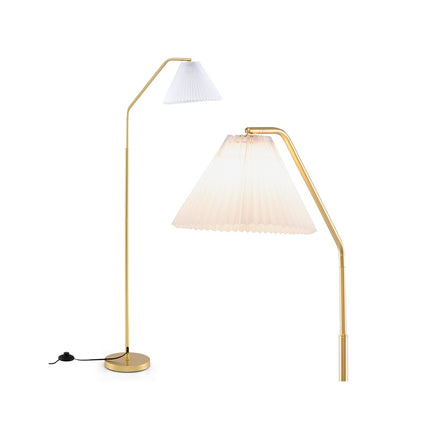 Lampă de podea cu cap reglabil, dulie E27, 168 cm, auriu