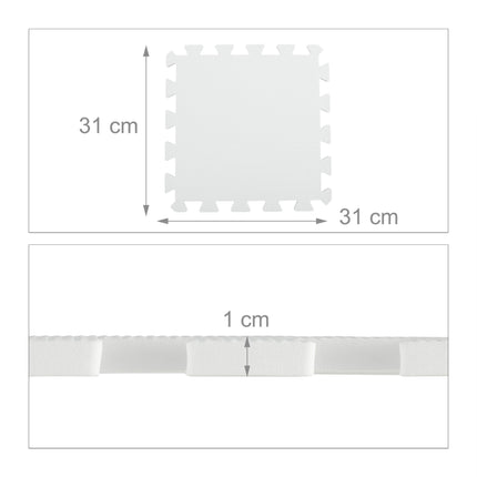Covoraș de protecție a podelei 30x30cm Set de 24