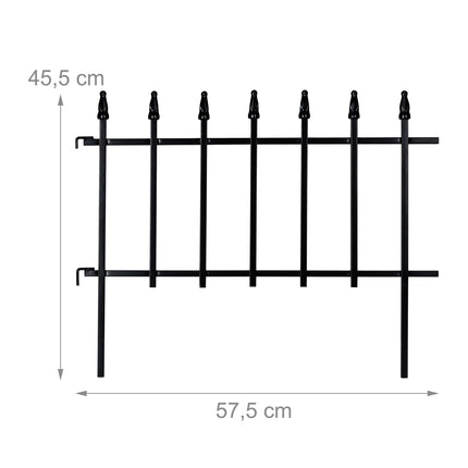 Gard pentru pat de flori Set 4 piese