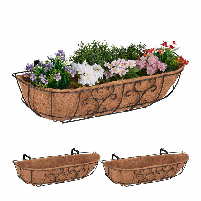 Cutie de flori pentru balcon Set de 3