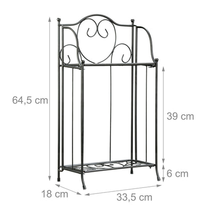 Suport pentru flori Metal 2 rafturi