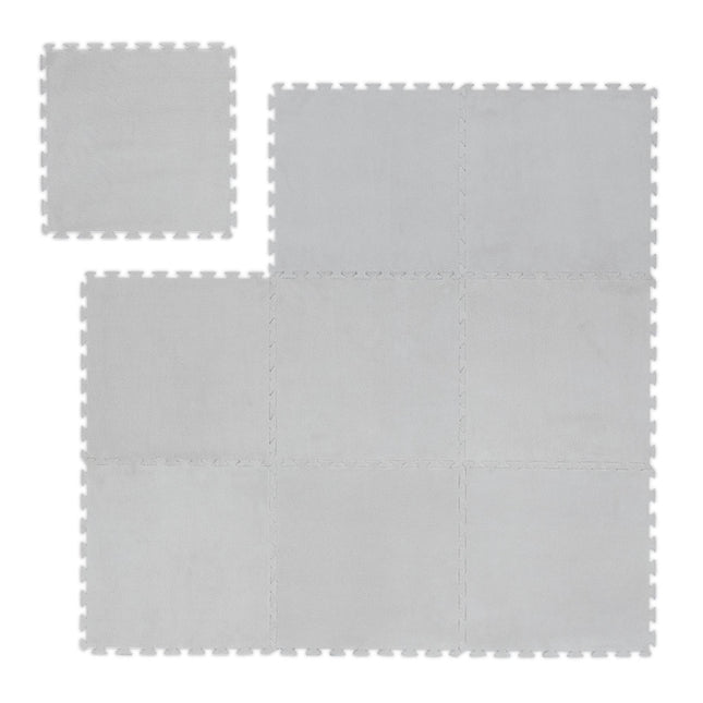 Covoraș pufos pentru puzzle într-un set de 9