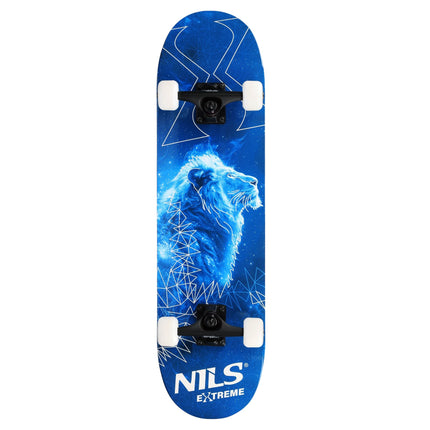 Skateboard fluorescent cu roți strălucitoare, platformă cu 9 straturi