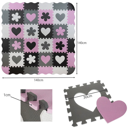 Foam puzzle 30x30cm 16 pcs. P16134