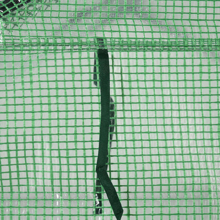 Walk-In Greenhouse - 8 shelves, steel frame, PE cover