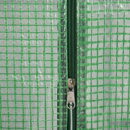 Walk-In Greenhouse - 8 shelves, steel frame, PE cover