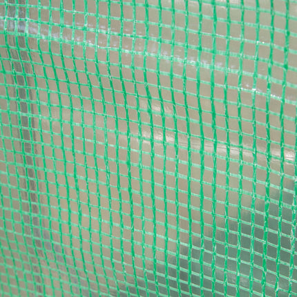 Greenhouse 300x100x200 cm, PE Plastic, Steel frame, 4 windows