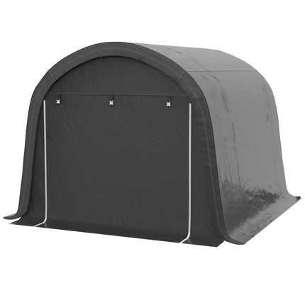 Magazin pentru scule din folie Magazin pentru scule 3x3m cu protectie UV, hidrofug, otel, PE, gri, cu doua rulouri