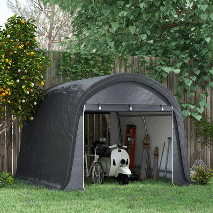 Magazin pentru scule din folie Magazin pentru scule 3x3m cu protectie UV, hidrofug, otel, PE, gri, cu doua rulouri