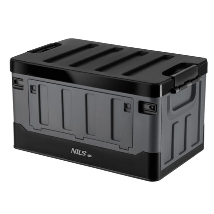 Cutie de transport pliabilă XL, 70L, gri-negru, material PP