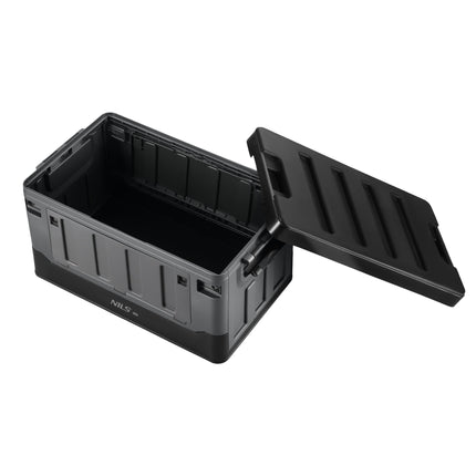 Cutie de transport pliabilă XL, 70L, gri-negru, material PP