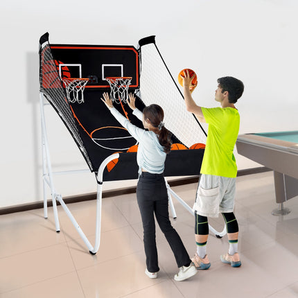 Foldable 7-Foot Basketball Arcade Game, 2-Player, Scoreboard