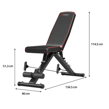 Bancă de exerciții pliabilă și reglabilă cu frânghii de rezistență