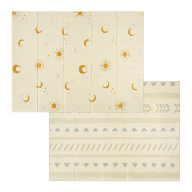 Covoraș de joacă pliabil pentru copii - Design Suns and Moons