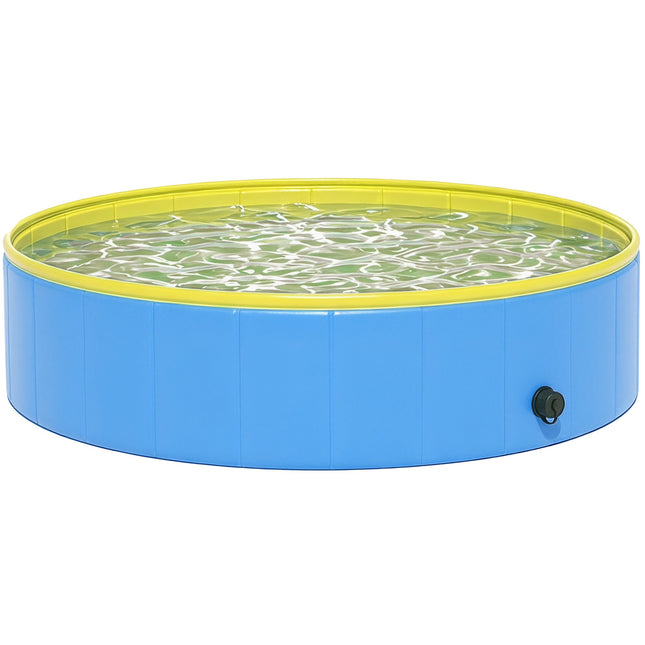 Piscină pliabilă pentru câini, fund antiderapant, 120x30 cm