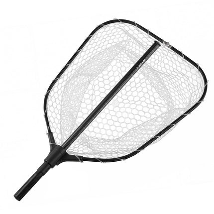 Foldable Fishing Landing Net, Telescopic 76 in, Silicone Mesh