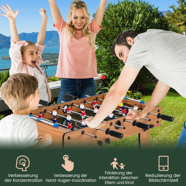 Masa de foosball pliabila cu maner ergonomic, 33x36x109 cm
