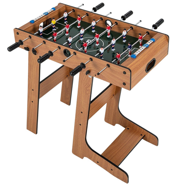 Masa de foosball pliabila cu maner ergonomic, 33x36x109 cm