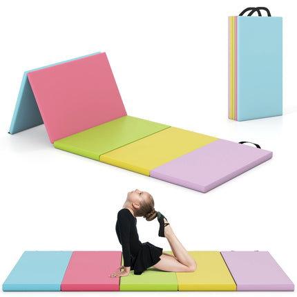 Saltea de gimnastică pliabilă, PU, ​​200x75cm, ușor de transportat