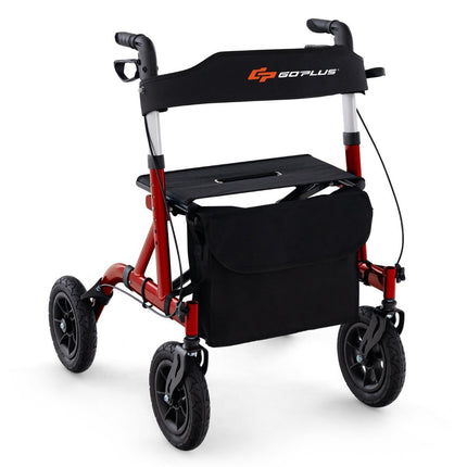 Rollator usor pliabil cu scaun, aluminiu, capacitate 136 kg