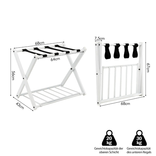 Set portbagaj pliabil, 2 niveluri, fier, capacitate 60 kg