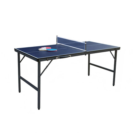 Masă de ping-pong pliabilă cu plasă, palete și mingi