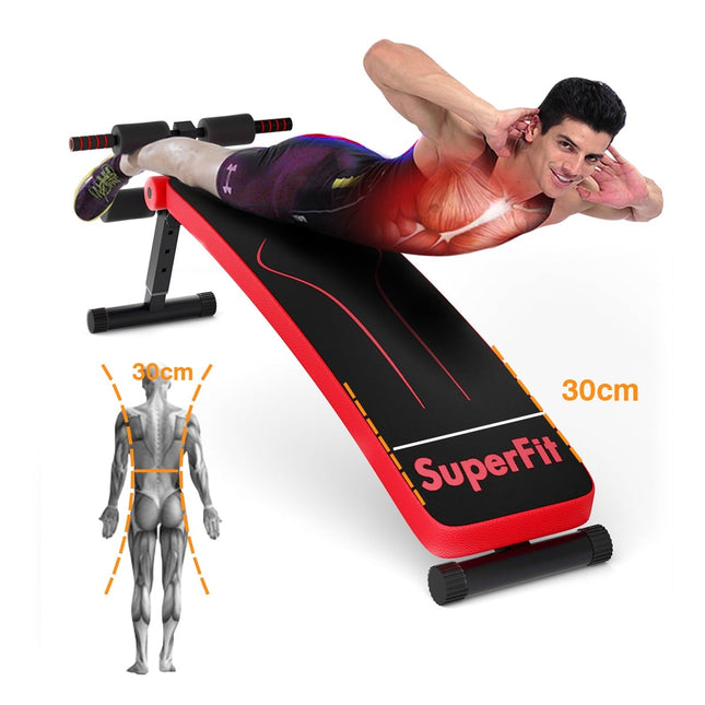 Bancă de abdomene pliabilă, reglabilă, capacitate 200 kg