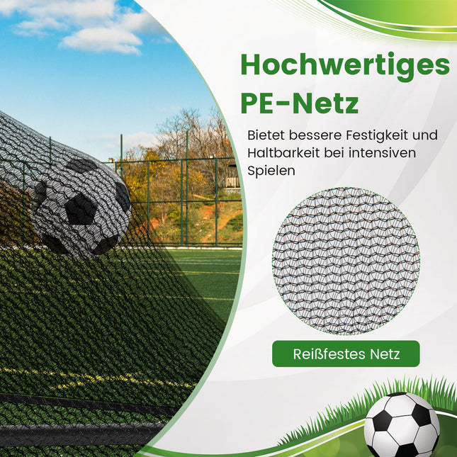 Poartă de fotbal pliabilă 120x57x60cm cu cadru metalic, plasă PE