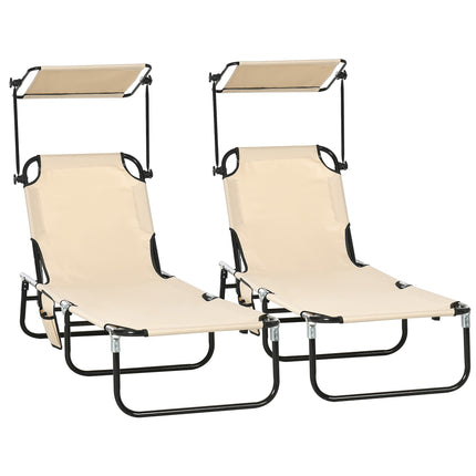 Set șezlong pliabil cu baldachin – înclinare în 5 poziții