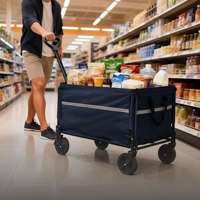 Remorcă pliabilă cu hayon – Capacitate mare, impermeabilă