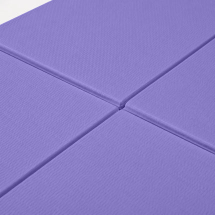 Foldable Yoga Mat 6 mm with Carry Bag, 61 x 183 cm, Purple