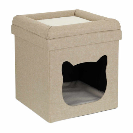 Foldable cat den
