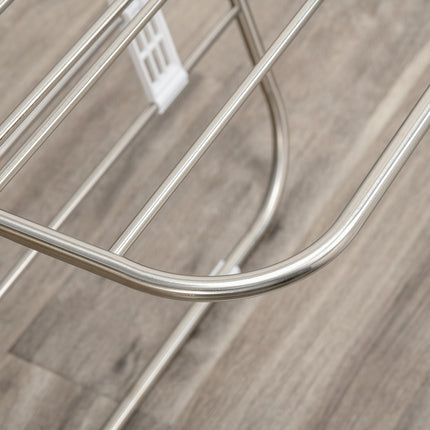 Foldable clothes airer, 3 levels, stainless steel, 138cm
