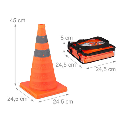 Stâlpi de conducere pliabil în pachet de 2