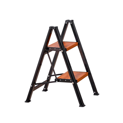 Folding 2-Step Ladder, Anti-Slip Steps, 150 kg