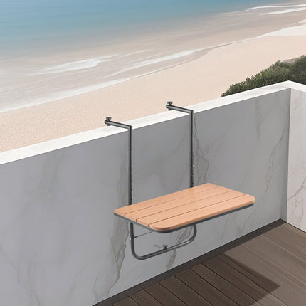 Folding Balcony Railing Table – Adjustable, Fits 1–8.27 in