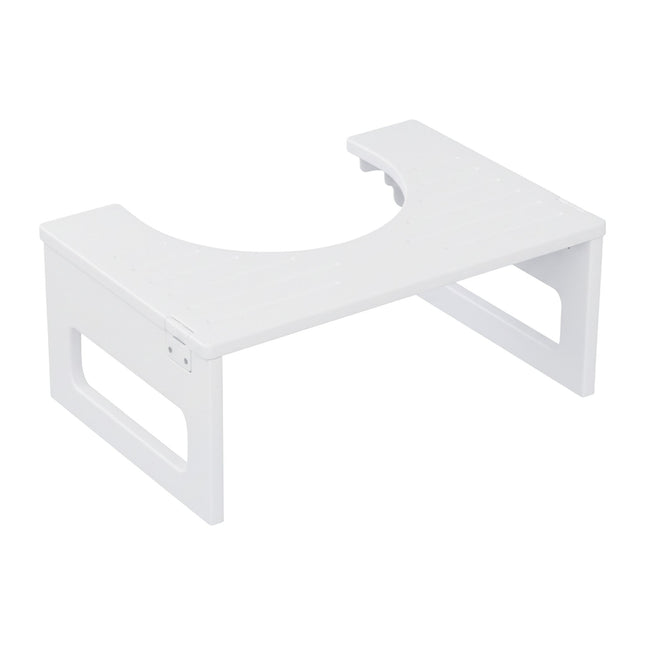 Scaun de toaletă pliabil din bambus – Design compact, antiderapant